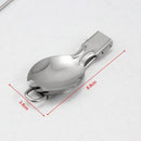 Folding Portable Camping Spoon Fork Outdoor Hiking Picnic Cutlery Tableware