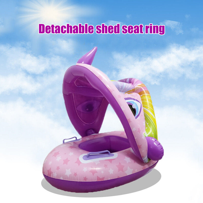 Baby Inflatable Swimming Ring Kid Floating Circle for Pool Bathtub (Purple)
