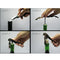 Wine Bottle Cap Opener Corkscrew Stainless Steel Metal With Plastic Handle