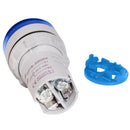 6-100V DC Digital Voltmeter Indicator LED Lamp Round Signal Light (Blue) Newly