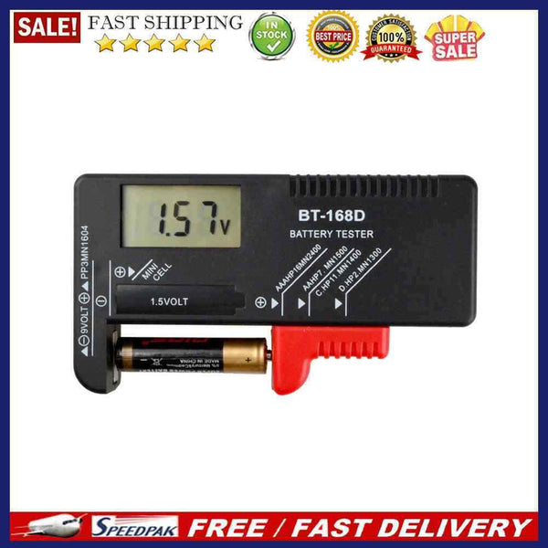 BT-168 Battery Capacity Tester Checkered Load Analyzer Display Check Detect