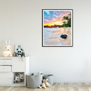 DIY Full Drill Round Diamond Painting Seaside Cross Stitch Mosaic Kit