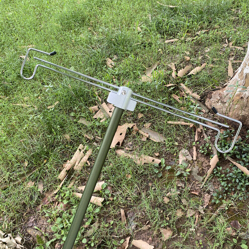 Camping Lantern Lamp Bracket Folding Storage Hook Table Hanging Light Holders