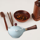 Portable Chinese Gongfu Kung Fu Tea Set Rotating Ceramic Teapot Teaware (I)