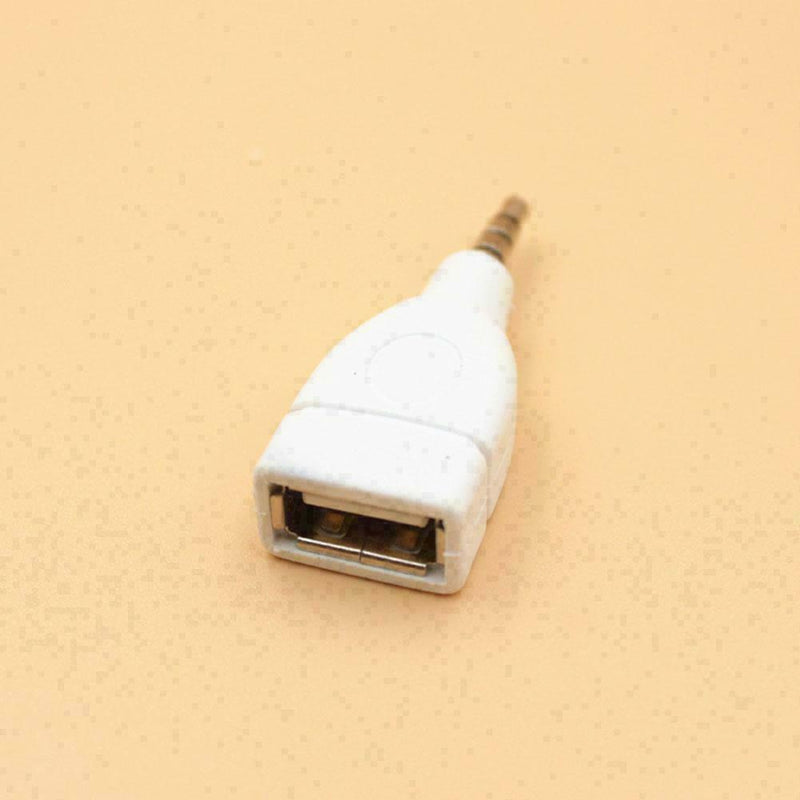 3.5mm Male AUX Audio Plug Jack To USB 2.0 Female Converter J4J3 A Adapter P1N9