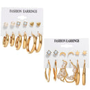 Women Women Gift Earrings Jewelry Drop Earrings Set Geometric Zircon Earring