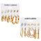 Women Women Gift Earrings Jewelry Drop Earrings Set Geometric Zircon Earring