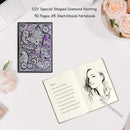 DIY Mandala Special Shaped Diamond Painting 50 Page A5 Sketchbook Office Notepad