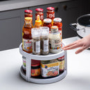 Rotation Cabinet Organizer Storage Spice Drink Cosmetic Storage Rack Tray Newly