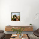 Back View of Old Couple Oil Paint By Numbers Kits DIY Wall Art Craft Gifts