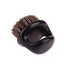 Men Beard Brush Mustache Shaving Brush Facial Hair Comb Duster(Dark Brown) Newly