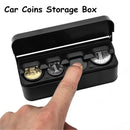 Interior Accessories Car Coins Storage Box Holder Container Coins Case