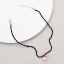 Bohemian Wild Acrylic Pendant Clavicle Chain Mushroom Necklace Candy Colors