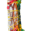 Daisy Petal White Sage Floral Smudge Bundle Sticks for Home Cleansing (C)