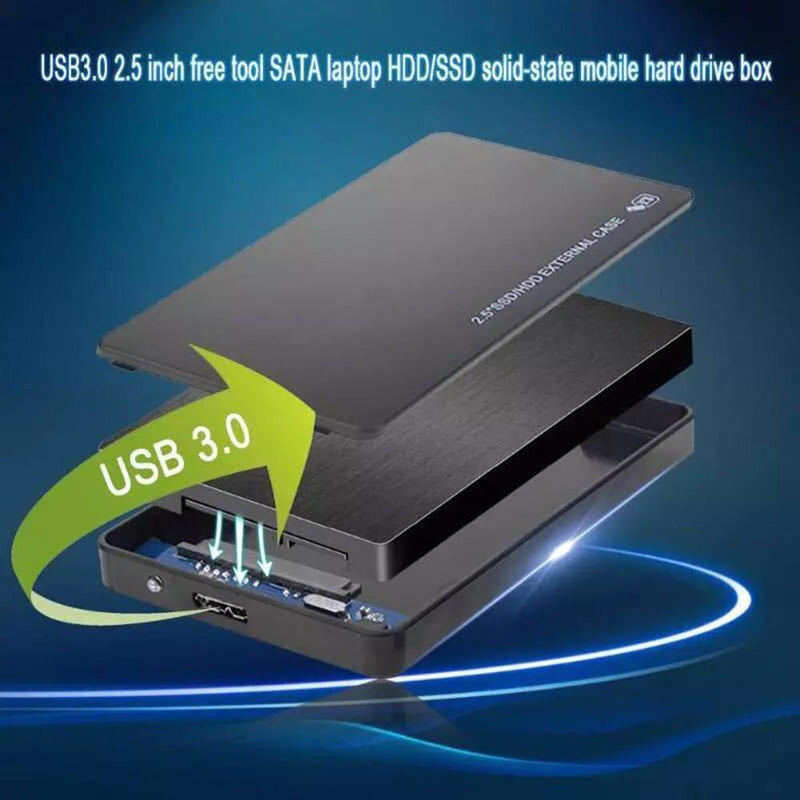2.5 inch USB 3.0 SATA HDD Case SSD Box External Mobile Hard Disk Drive Enclosure