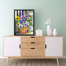 5D DIY Diamond Painting Kits Full Round Drill Morning Glory Mosaic Picture
