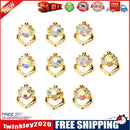 10pcs Clear Nail Art Rhinestones DIY Charming Nail Decor Accessories (8mm)
