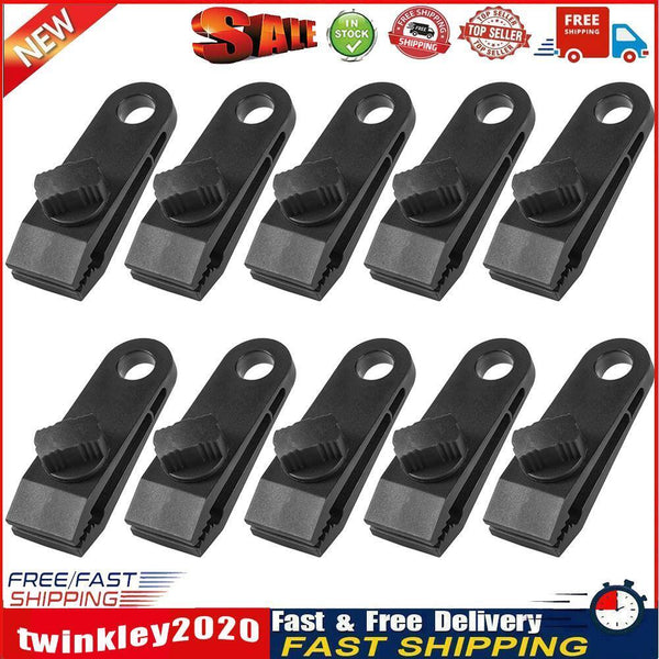 Outdoor Camping Tents Windproof Clamp Tighten Canopy Fixed Buckle (10pcs) Newly