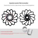 Aluminum Ceramic Bearing Rear Derailleur Pulley Jockey Wheel for MTB Road Bike