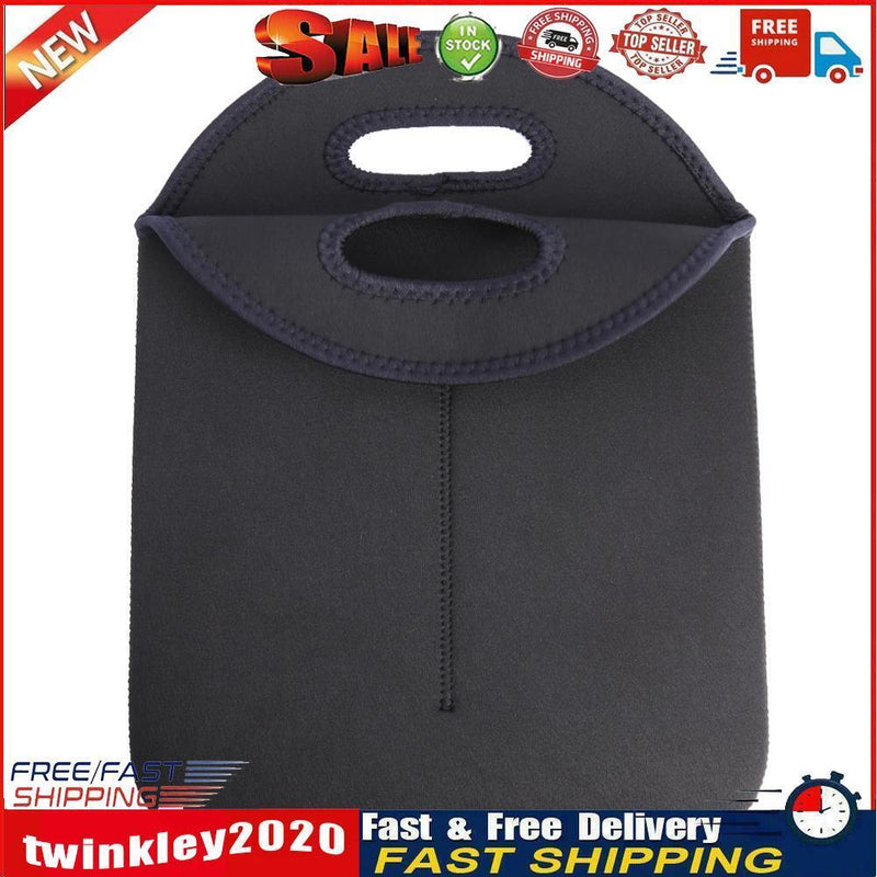 Wine Bottle Cooler Neoprene Double Bottle Protective Sleeve Holder (Black) Newly
