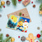 Handpainted DIY Christmas Greeting Card Oil Paint by Numbers Pictures Gifts
