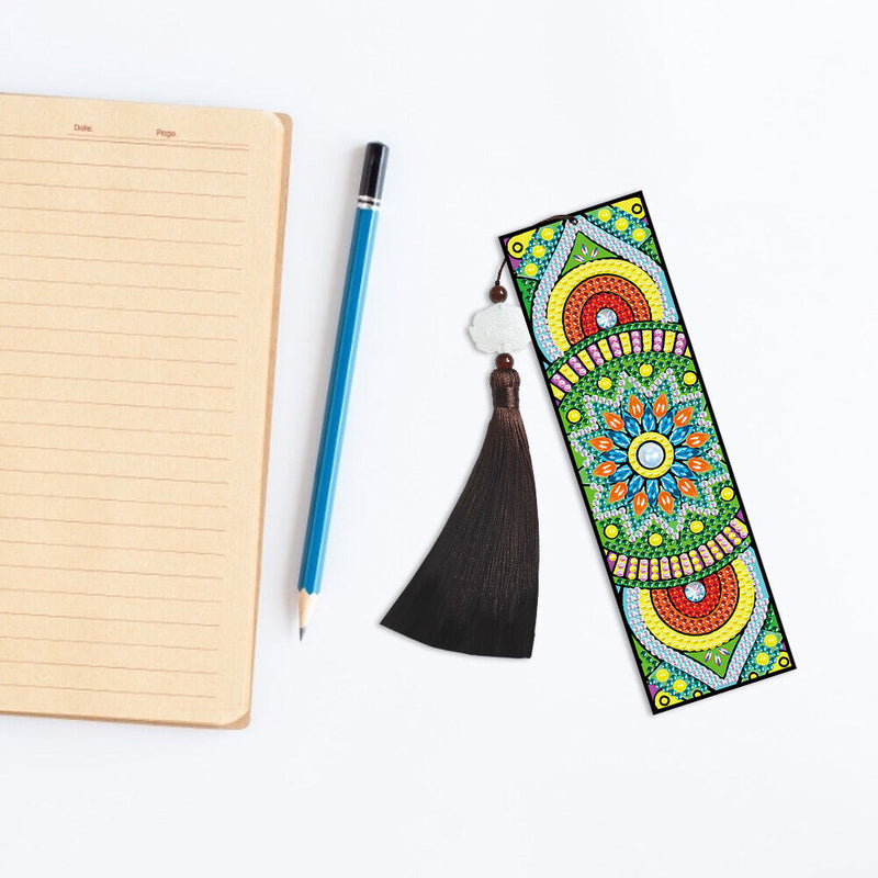5D DIY Diamond Painting Bookmark Mandala Mosaic Tassel Book Crafts (FQY016)