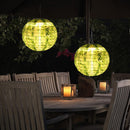 8 inch LED Solar Lantern Waterproof Pendant for Decoration (Large Leaf C) Newly