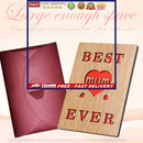 Mothers Day Greeting Card From Daughter/Son, DIY Wood Mum Card with Envelop