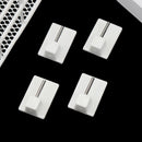 PVC Curtain Hooks Self-adhesive Wall Hook Storage Holder Bathroom Towel Holder