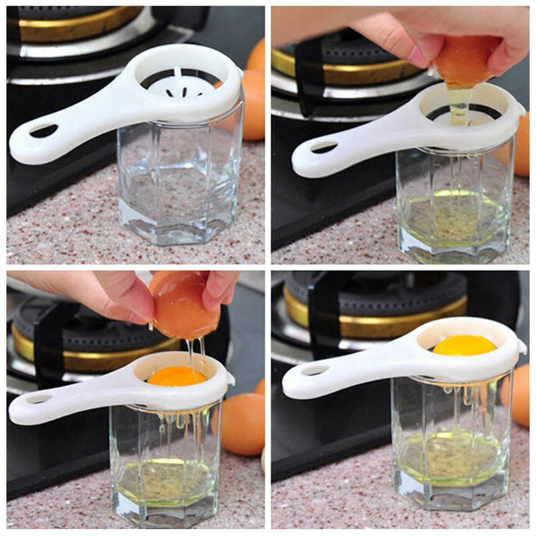 Kitchen Tool Gadgets Egg Yolk White Separator Divider Sieve Convenien 7Y9I L6M9
