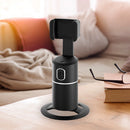 360 Rotation Face Tracking Tripod Phone Holder Live Video Gimbal (Black) Newly