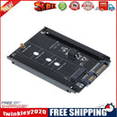 Black Metal Cased CY B+M Socket 2 M.2 NGFF (SATA) SSD to 2.5 SATA Adapter