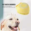 Soft Pet Dog Bath Shower Shampoo Brush SPA Massage Clean Scrubber (Yellow) Newly