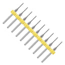 10pcs Circuit Board PCB Drill Bits Tungsten Steel Twist Drill Bits (1mm)