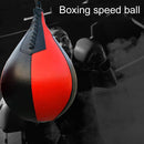 Boxing Speed Ball Training Inflatable Punching Pear-Shaped Bag (Black+Red) Newly