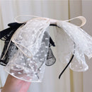 Props Lace Chiffon Hair Accessories Elegant Big Bow Hairbands Hair Ornament
