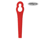 50pcs Plastic Gourd Shaped Lawn Mower Grass Trimmer Blade for Garden Tool Par