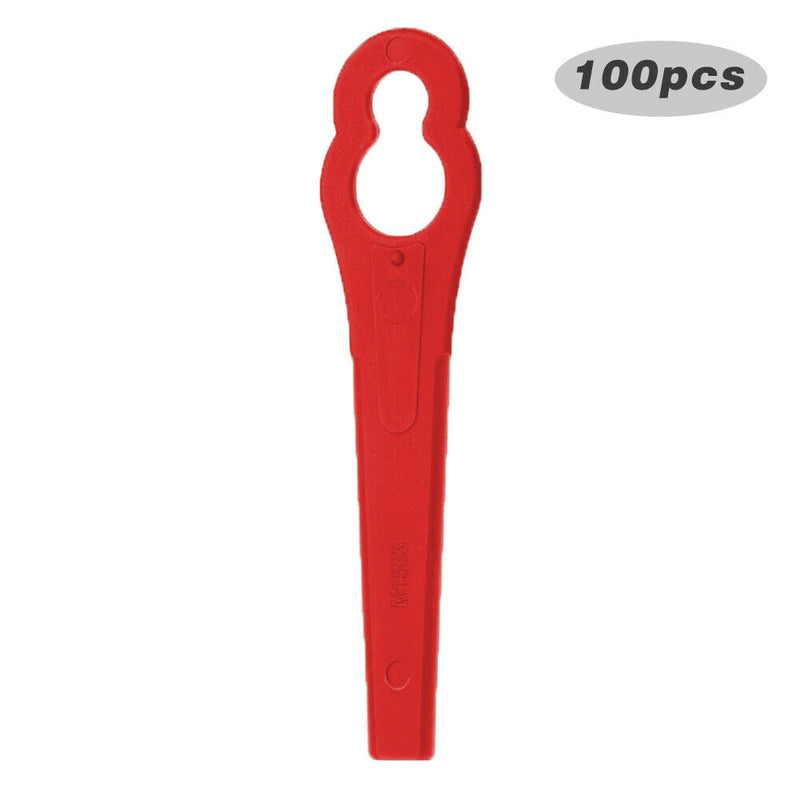 50pcs Plastic Gourd Shaped Lawn Mower Grass Trimmer Blade for Garden Tool Par