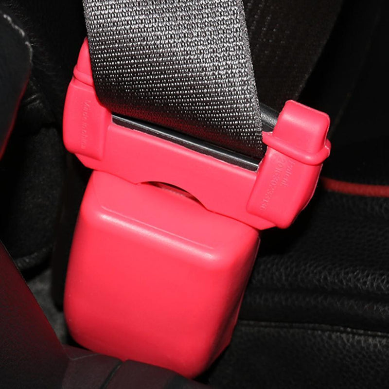 Auto Car Seat Belt Clip Buckle Protective Covers Anti-Scratch Case (Red)