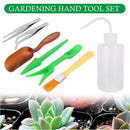 7pcs Mini Gardening Planter Kit with Tweezers Brush Succulent Transplanting Tool