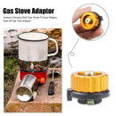 Outdoor Camping Split Type Stove Furnace Adaptor Auto-off Gas Tank Adapter Newly