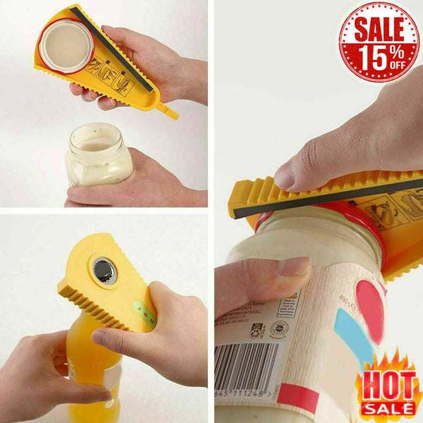 Creative Multi-Function Bottle Jar Opener Easy Grip Bottle Opener Twi.ca Q7Z6