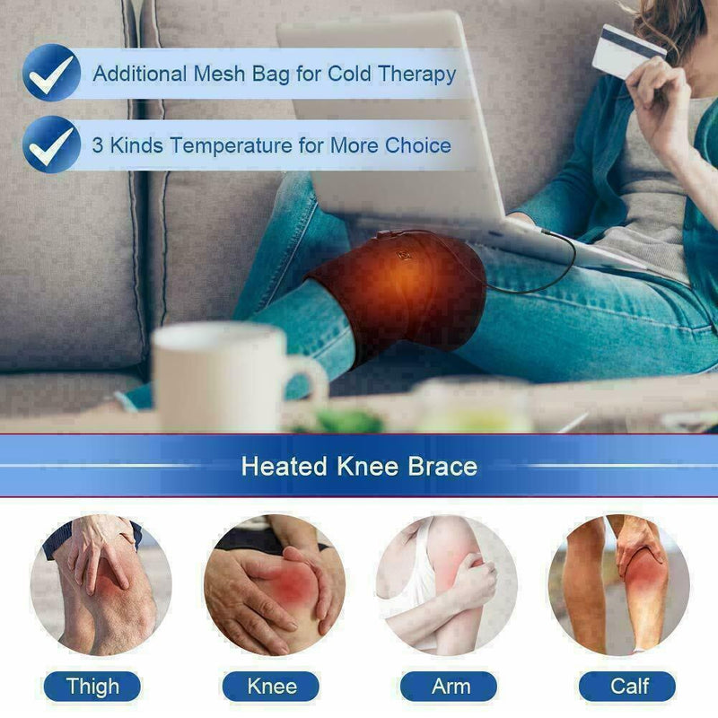Electric Heating Knee Pads Thermostat USB Charging M9M0 Kneecaps O7A6 HXW T5Z0