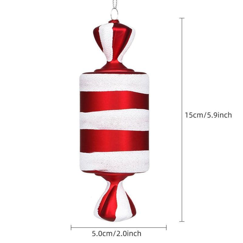 15cm Candy Pendant PVC Artificial Lollipops Christmas Tree Hanging Ornament (E)