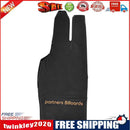 Billiards Three Fingers Glove Left Hand Billiard Glove Free Size (Black)
