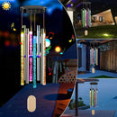 Decor Garden Chandelier Solar Wind Chime Light Rotating Colorful Gradient