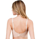 Women Pad Breastfeeding Bra Nursing Front Closure Clothes (S Nude Color)