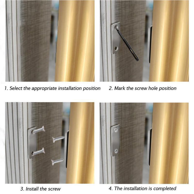 1 Set Magnetic Cabinet Catcher Magnetic Door Stopper Concealed Closer