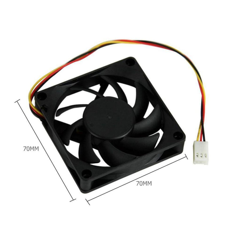 Quiet Radiator 70x70x15mm 12V Computer PC CPU Silent 3000RPM Cooling Fan Newly