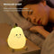 with Timer Switchable Multiple Colors Silicone Pear Cute Soft Night Light